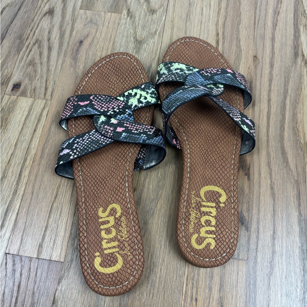 Circus Sam Edelman Clover Slide Sandals Multicolor 8 - Picture 2 of 5